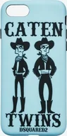 Etui i futerały do telefonów - Dsquared2 Case Etui Caten Twins Iphone 6 / 6s / 7 / 8 Niebieski - miniaturka - grafika 1