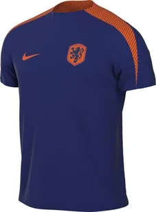 Nike Top Netherlands Męski top Dri-Fit Strike z krótkim rękawem K, niebieski (Deep Royal Blue/Safety Orange) FJ2925-455, 2XL - Koszulki męskie - miniaturka - grafika 1