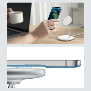 Baseus magnetyczna bezprzewodowa indukcyjna ładowarka Qi 15 W uchwyt na telefon podstawka (kompatybilna z MagSafe do iPhone) biały (WXSW-02) - Ładowarki do telefonów - miniaturka - grafika 23