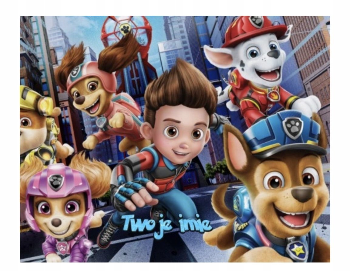 PUZZLE PSI PATROL PIESKI BAJKA A3 252 el z Nadrukiem + IMIĘ #62