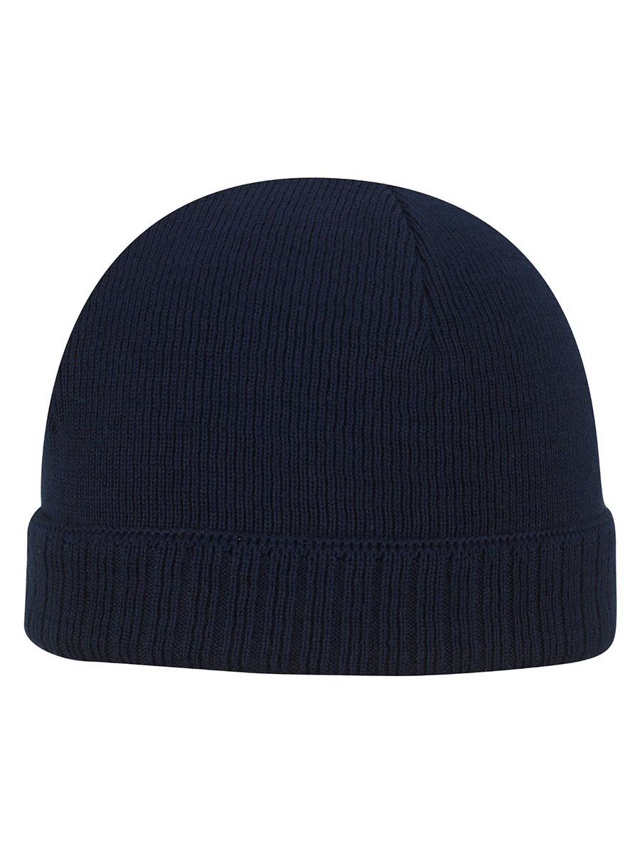 Dziecięca czapka beanie dzianinowa granatowa Döll r.49