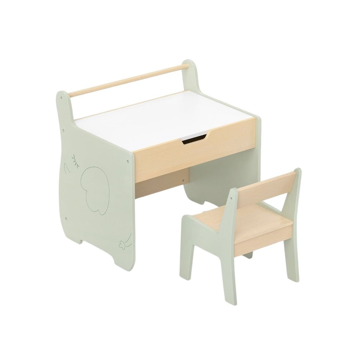 Zestaw Meble dziecięce Wielofunkcyjne biurko dziecięce z krzesłem 3w1