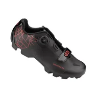 Buty rowerowe - Para butów z zapięciami typu boa-velcro kompatybilna ze spd Ges Mountracer2 - miniaturka - grafika 1