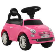 Jeździki dla dzieci - vidaXL Samochód jeździk Fiat 500, różowy - miniaturka - grafika 1