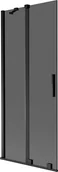 Parawany nawannowe - Mexen Velar parawan nawannowy 2-skrzydłowy rozsuwany 85 x 150 cm, grafit, czarny - 896-085-000-41-70 - miniaturka - grafika 1