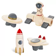 Zabawki sensoryczne - Pojazdy kosmiczne - miękkie klocki sensoryczne - miniaturka - grafika 1