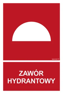 BB015 ZAWÓR HYDRANTOWY, KS - FOLIA PODŁOGOWA FOTOLUMINESCENCYJNA; (250X370MM) - Systemy ekspozycyjne i znaki informacyjne - miniaturka - grafika 1