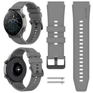 PASEK DO HUAWEI WATCH GT/GT 2/GT 2E/GT 2 PRO/3/3 PRO/GT 3/GT 3 SE/GT 3 PRO - SZARY - Akcesoria do smartwatchy - miniaturka - grafika 1