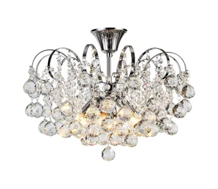 Brilagi - Żyrandol natynkowy CRYSTAL 6xE14/60W/230V chrom błyszczący - Lampy sufitowe - miniaturka - grafika 1