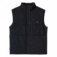 Koszulki sportowe damskie - Damski bezrękawnik puchowy Guess Aurlie SL Puffer Overshirt - czarny - GUESS - miniaturka - grafika 1