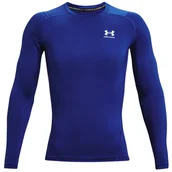 Koszulki sportowe męskie - Męska koszulka Under Armour HG Armour Comp LS Rozmiar: M / Kolor: niebieski - miniaturka - grafika 1