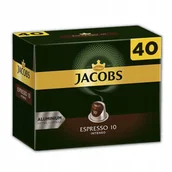 Kawa w kapsułkach i saszetkach - Kapsułki do Nespresso Jacobs Espresso 10 Intenso 40 szt. - miniaturka - grafika 1