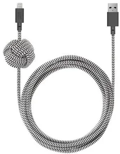 Kabel USB Native Union USB-A - Lightning 3 m Czarny Biały NCABLE-KV-L-ZEB - Kable USB - miniaturka - grafika 1