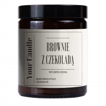 Świece - Your Candle Świeca sojowa brownie z czekoladą 180 ml - grafika 1