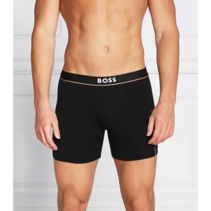 BOSS Bokserki BoxerBr 24 Logo - Majtki męskie - miniaturka - grafika 1