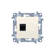 Gniazdka elektryczne - LEDart telefoniczne RJ12 pojedyncze kremowe CT1.01/41 Kontakt Simon10 - miniaturka - grafika 1