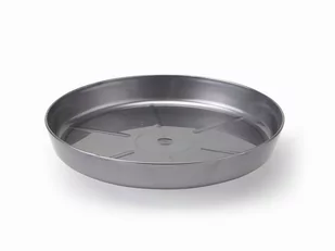 LAMELA Podstawka plastik srebrny metalik 12,6cm - Donice - miniaturka - grafika 1