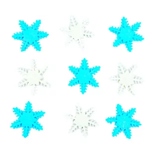 Śnieżynki Figurki Cukrowe Bożonarodzeniowe wz. 2 - Dodatki do ciast w proszku - miniaturka - grafika 1