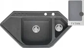 Zlewozmywaki - Zlew ŚMIGIELSKI PALERMO titan (42) (PALERMO42) - miniaturka - grafika 1