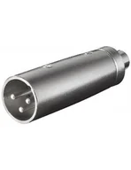 Złącza, przejściówki, adaptery - Wentronic XLR adapter 3-biegunowy XLR na wtyk cinch Kupplung, 1 szt. 27458-GB - miniaturka - grafika 1