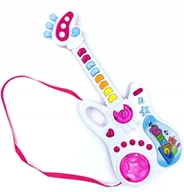 Instrumenty muzyczne dla dzieci - Gitarka na baterie światło dźwięk melodie gitara - miniaturka - grafika 1