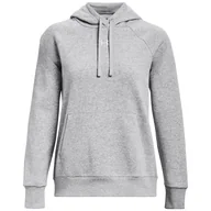Bluzy sportowe damskie - Bluza damska Under Armour Rival Fleece Hoodie Rozmiar: XL / Kolor: szary - miniaturka - grafika 1
