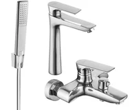Zestawy baterii łazienkowych - Mexen Axel R72 zestaw wannowy, chrom - 73813R72-00 - miniaturka - grafika 1