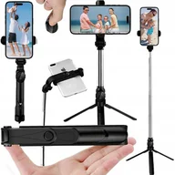 Selfie stick - Kijek Do Selfie Stick Tripod Statyw Pilot Bluetooth Do Telefonu Kamer Gopro - miniaturka - grafika 1