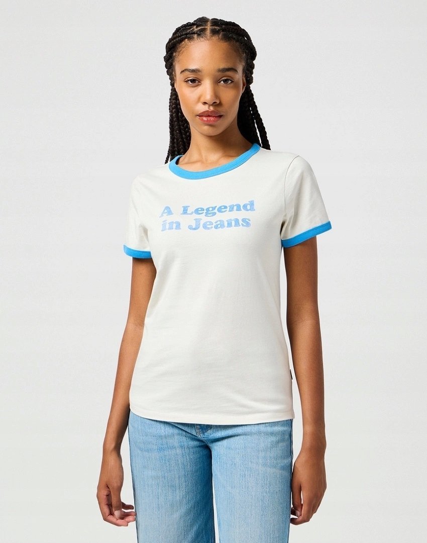 WRANGLER RINGER TEE VINTAGE WHITE 112362570 L