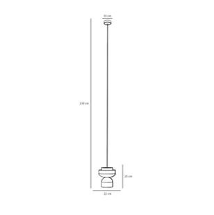 ALDEX Lampa wisząca Ulia, koralowy/niebieski/żółty - Lampy sufitowe - miniaturka - grafika 1