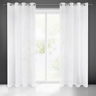 Eurofirany Firana Lila 140x250 Biała ex-fir-lila-b-140x250-przel - Firany - miniaturka - grafika 1