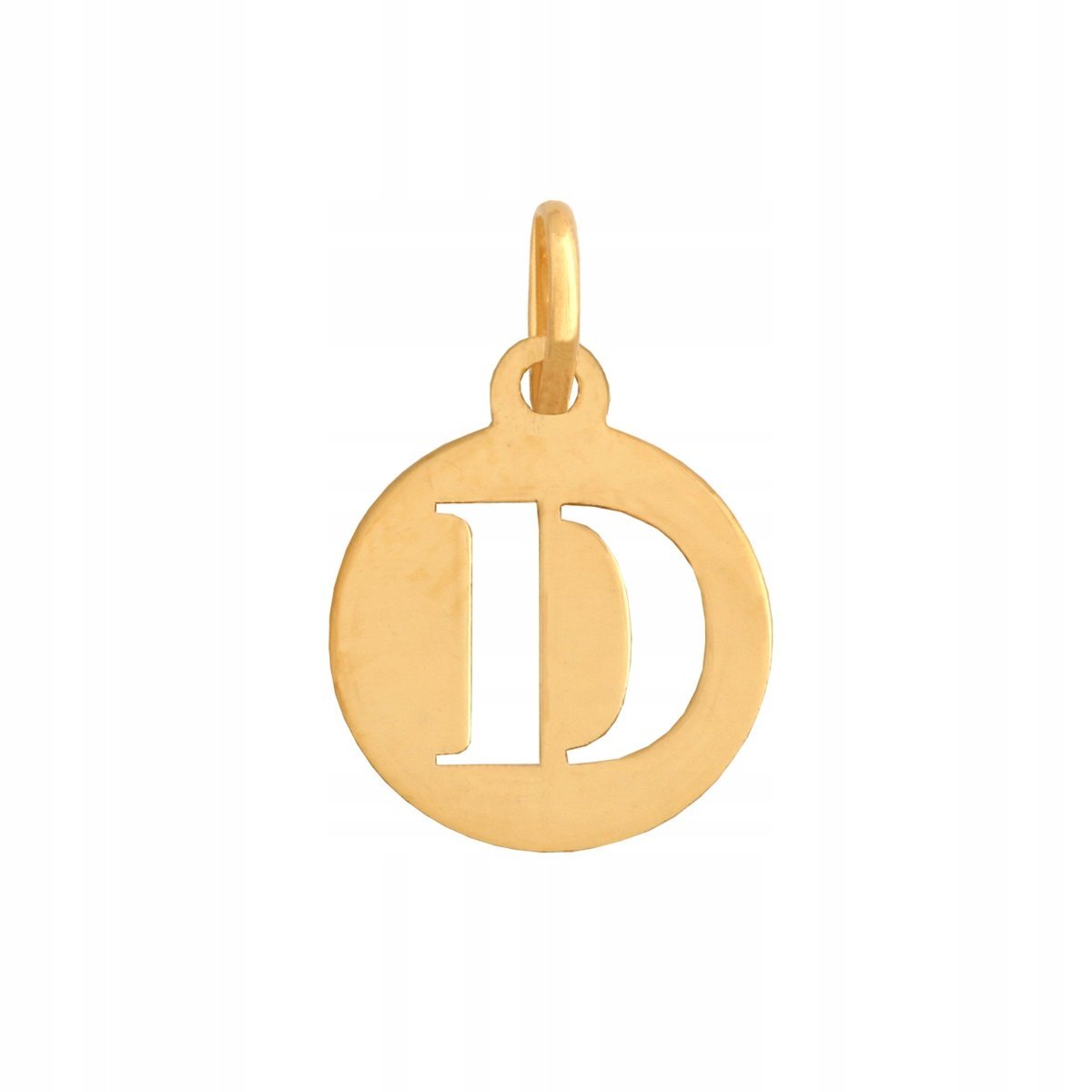 Złota Zawieszka Literka 585 0.40 g, Śr. 10 mm