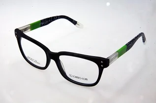 Okulary korekcyjne, oprawki, szkła - Oprawki korekcyjne Lorenzo Conti B796 C2 czarno-zielone - grafika 1