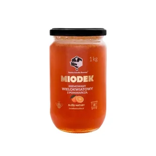 Miodek z pomarańczą 1 kg Pasieka Dziadka Brunona - Miód - miniaturka - grafika 1