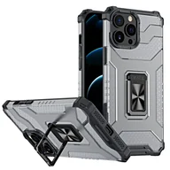 Etui i futerały do telefonów - cofi1453® 360-stopniowy uchwyt pierścieniowy etui na telefon komórkowy magnetyczny uchwyt pokrowiec ochronny kompatybilny z iPhone 13 czarny - miniaturka - grafika 1