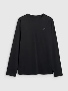 4F Koszulka sportowa w kolorze czarnym - Koszulki sportowe męskie - miniaturka - grafika 1