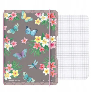 Herlitz Notatnik flex PP A6, 40 arkuszy, kropkowane Ladylike Butterflies, my.book - Pozostałe książki - miniaturka - grafika 1