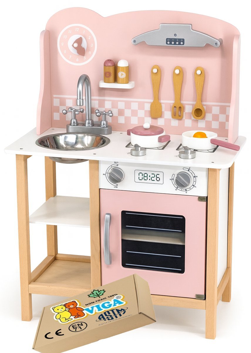 Kuchnia Drewniana Kuchenka zabawkowa dla dzieci VIGA zabawki do przedszkola Viga montessori