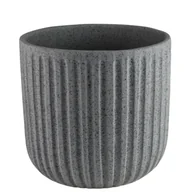 Donice - Osłonka betonowa DANTE szara 21 cm DHG - miniaturka - grafika 1