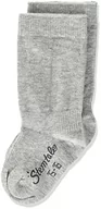 Skarpetki damskie - Sterntaler Baby Calzettoni Dp Uni Chaussettes, Argenté Melange, 16 (partia De 2) skarpety do łydki, szary (srebrny melanż 542), jeden (rozmiar (2 szt.) - miniaturka - grafika 1