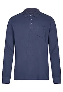 Daniel Hechter Męska koszula polo z długim rękawem, niebieski (Midnight Blue), S - Koszule męskie - miniaturka - grafika 1