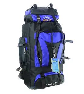 Plecak turystyczny trekkingowy 70L niebieski - Plecaki - miniaturka - grafika 1