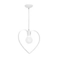 Lampy sufitowe - Milagro Dziecięca lampa wisząca LOVE 1xE27/60W/230V biała - miniaturka - grafika 1