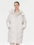 Kurtki damskie - Calvin Klein Kurtka zimowa Modern K20K205948 Écru Relaxed Fit - miniaturka - grafika 1