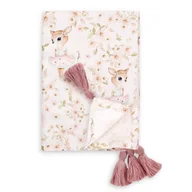 Rożki i beciki - YOSOY Otulacz bambusowy z chwostami Sweet Roe Deer - miniaturka - grafika 1