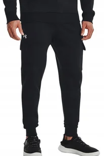 Męskie spodnie dresowe Under Armour joggery cargo 1382134-001 czarny XXL - Spodnie męskie Męskie spodnie dresowe Under Armour joggery cargo 1382134-001 czarny XXL - Spodnie męskie - miniaturka - grafika 1