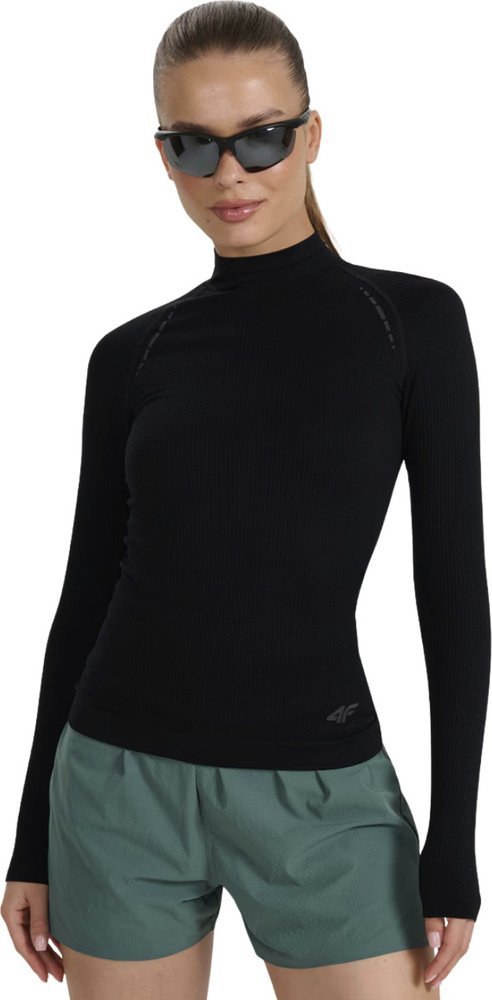4f Koszulka damska longsleeve 4F F419 czarna 4FWAW25TFLOF419 20S M/L
