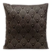 Poszewki na poduszki - Euro Firany Poszewka 40 x 40 Design91 Eurofirany Agnes Czarny 1224516 - miniaturka - grafika 1