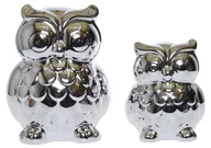 Skarbonki - SKARBONKA SOWA SREBRNA MAŁA - miniaturka - grafika 1