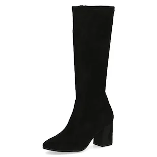 Caprice Damskie 9-25526-41 sznurowane botki na obcasie, czarne, 36 EU, czarny, 36 EU - Botki damskie - miniaturka - grafika 1